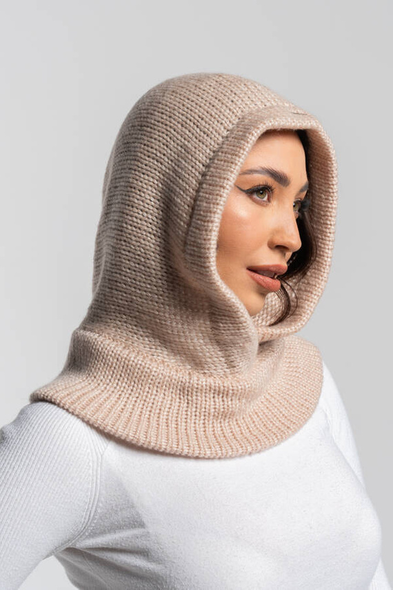 Nude kominiarka Balaclava z wełny merino 